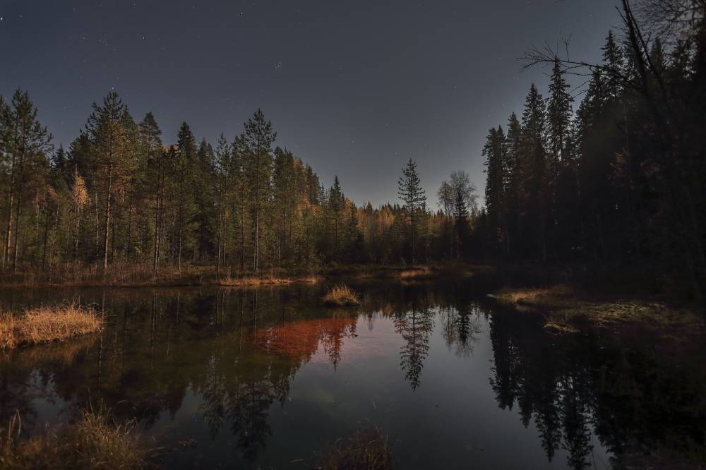 Sohmeronlähde in the moonlight