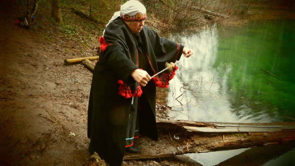 Urri tõmbamine Saula Siniallikal