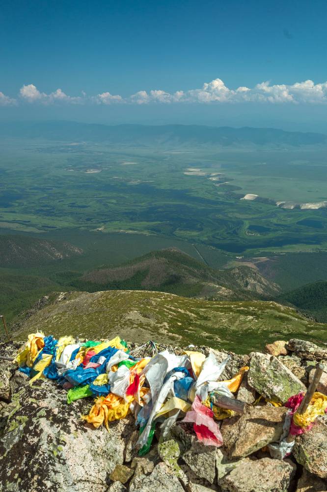 Top of the holy mountain Barkhan-Uula